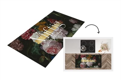 Keukenloper - Loper keuken - Spreuken - Jubileum - Vijftig jaar getrouwd - Quotes - 120x60 cm - Keukenloper vinyl