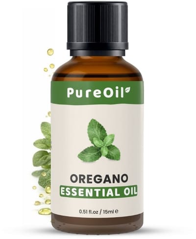 PureOil – Oregano Etherische Olie – 15ml – 100% Puur, Natuurlijk & Vegan – Voor Haar | Huid | Gezicht | Scalp | Diffuser | Aromatherapie - Incl. Ebook