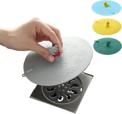 Universele Siliconen Afvoerstop met Zuigkracht voor Bad, Douche en Keuken - Houdt Water Tegen en Blokkeert Insecten