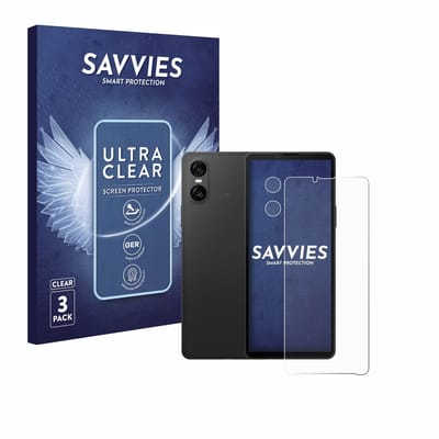 Savvies - Screenprotector voor Sony Xperia 10 VI (Voor+Camera) - Folie Beschermfolie transparant 6 Stuks