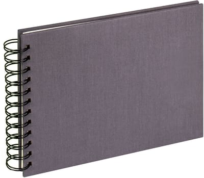 Walther SA-509-R Cloth - Spiraal album - Formaat 23 x 17 cm - Antraciet