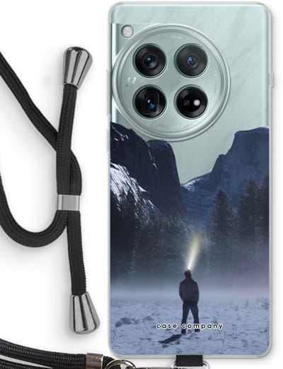 Case Company® - Hoesje met koord geschikt voor OnePlus 12r hoesje met Koord - Wanderlust - Telefoonhoesje met Zwart Koord - Bescherming aan alle Kanten en Over de Schermrand