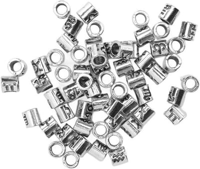 Jhubersproducts - Spacer Beads - 60 Stuks - Vintage Zilver Kralen