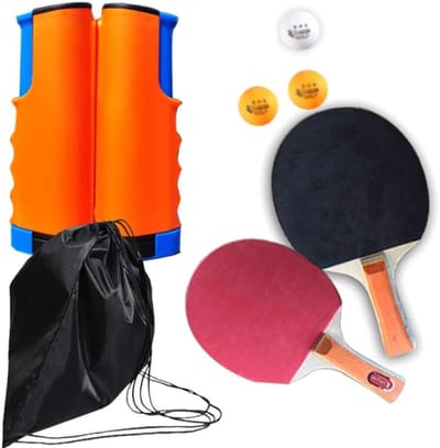 Tafeltennis Set - Ping Pong Net - Overal Spelen - Intrekbaar Net - 25x14.5 - Blauw
