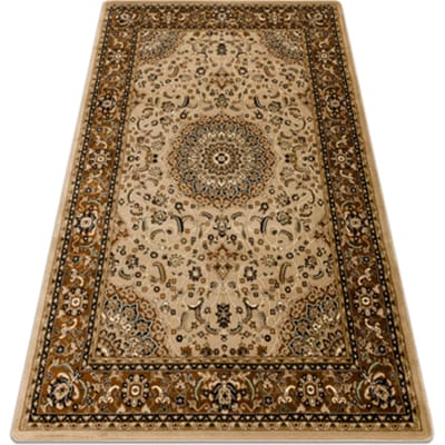 Kleden Rugsx Tapijt ROYAL E0177 Kader, rozet - beige 200x290 cm