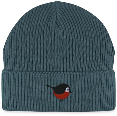 Geborduurde Vogel Uniseks Bio Fisherman Beanie