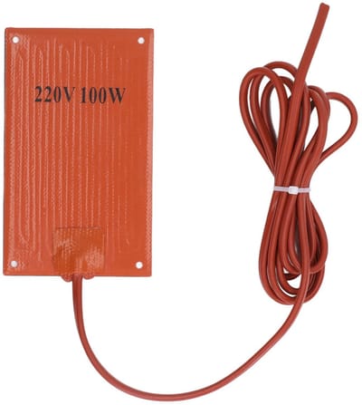 JHUBERS - Silicone Rubber Heating Mat - Verwarmingsmat - 100W voor Controlekasten - 90x150mm - Temperatuurregeling - Geschikt voor Elektronica - Fo...