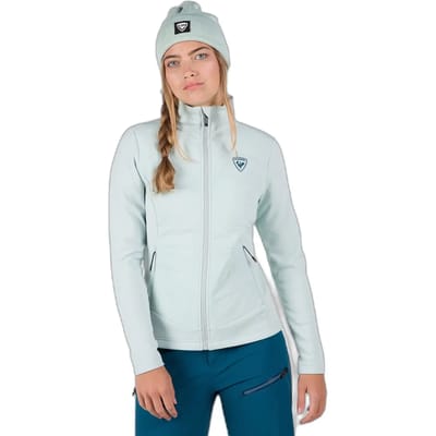 Rossignol Classique Hybrid Clim Fleece Met Volledige Rits Blauw M Vrouw