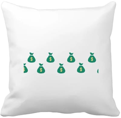 Akyol - geld zakken Kussen hoes - Geld - iemand die van geld houdt - cadeau voor iemand die houdt van geld - verjaardagscadeau - gift - geschenk - 40 bij 40 cm