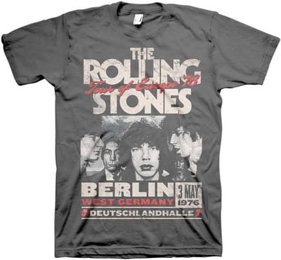 Rock T-Shirt Tour Europa 1976 - Maat M