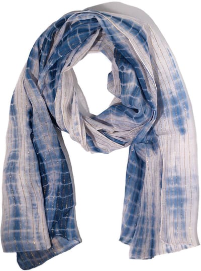 Nomad Sari Party Shine Sjaal – Donkerblauw (180×50cm)