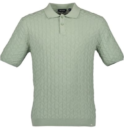 Blue Seven - Trui 327056 groen polokraag KM - maat L