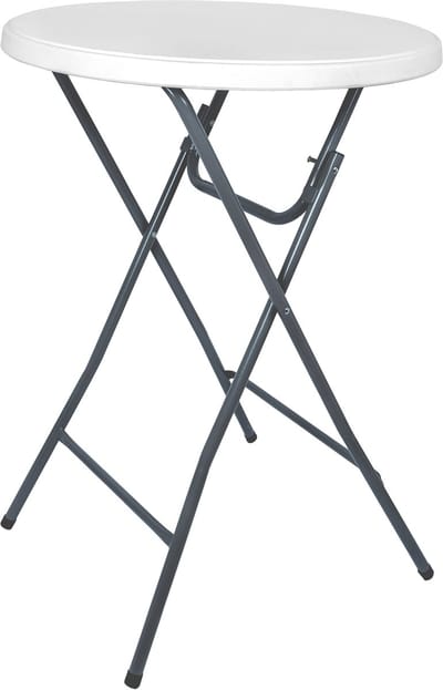 2x Statafel - Partytafel - 2 stuks - Solide en Weersbestendig - 80cm Ø x 110cm hoog - Feest - opklapbaar