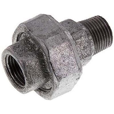 Rp 3'' x R 3'' F/M Verzinkt Gietijzeren Borstnippel 3-delig met Vlakke afdichting 25 Bar - FL2S-FM-IZ-300R-T