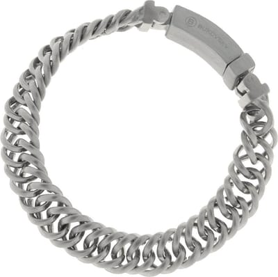 Bukovsky - Geborstelde Rvs Heren Armband - "Prestige Extra Small" - 22 cm - Zilverkleur - Gematteerd - Brushed - Rvs - 316L Stainless Steel