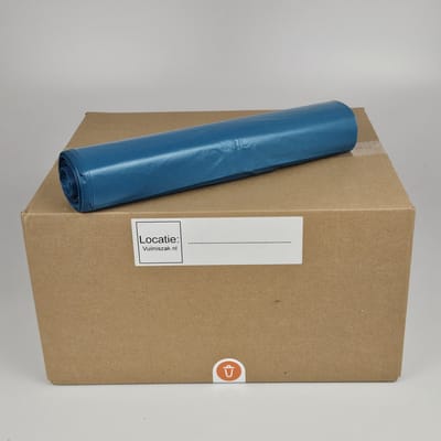 Afvalzak blauw – 120 liter – 20 rollen – 70x110cm