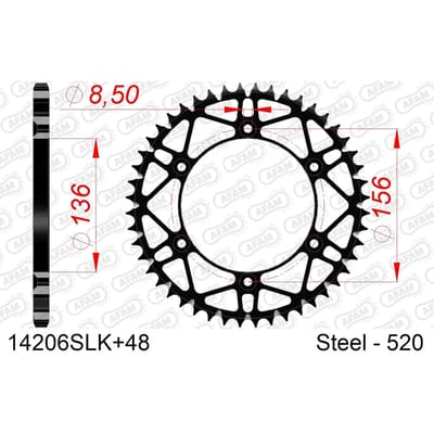 Tandwiel Afam 520 48 dents