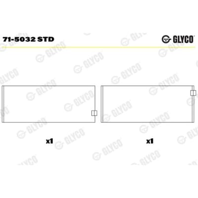 Drijfstanglager GLYCO 71-5032 STD