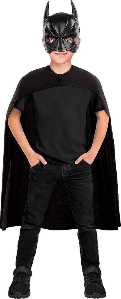 FUNIDELIA Batman Masker En Cape Kit voor jongens - Zwart