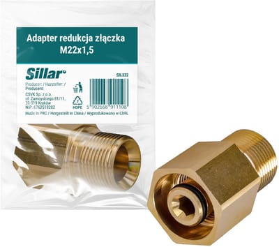 Sillar Adapter voor hogedrukreiniger - koppeling voor hogedrukslangen M22 - geschikt voor Karcher HD HDS - Easy Lock systeem - 1 stk