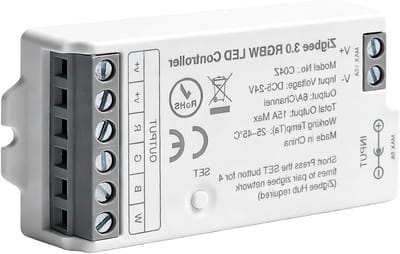 Intelligente RGB LED-controller voor dimbare ledstrips, compatibel met Zigbee 3.0, PWM dimmer, DC5-24V, voor smart home verlichting en Echo Plus integratie