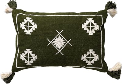 Dutch Decor ZUCO - kussenhoes 40x60 cm - 100% katoen - Chive - groen - met rits - zonder binnenkussen