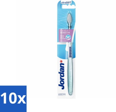 10 x Jordan - Tandenborstel - Target Sensitive - Ultra Soft - Gevoelige Tanden - Gevoelige Tanden En Tandvlees - Zachte Tandenborstel - Tandborstel Voor Gevoelige Tanden - Ultrazachte Tandborstel
