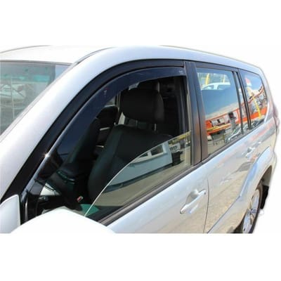 Déflecteurs d'air - J&J AUTOMOTIVE - Toyota Land Cruiser J120 - Fumé - Installation facile - Acrylique renforcé