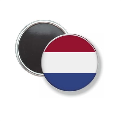 Button Met Magneet 58 MM - Vlag Nederland - NIET VOOR KLEDING