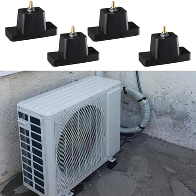 Antivibratievoeten - Geluidsisolatie matten - Apparaten Stabiliseren - Hoge Draaglast - 4 stuks - Zwart