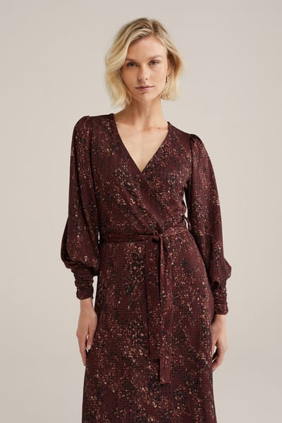 WE Fashion Dames Midi jurk met print
