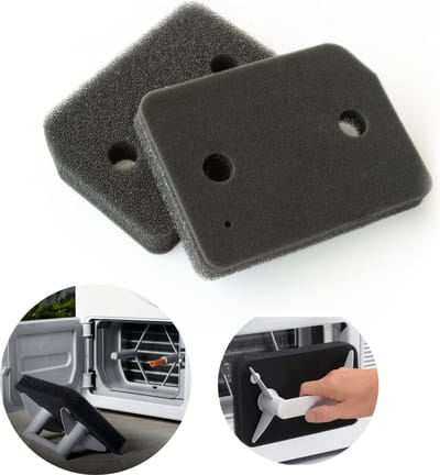 2 Stuks Spons Filter Geschikt Voor Miele Droger - Foam van Condensor Wasdroger - Droogkast - 210 x 155 x 30 mm - LOUZIR