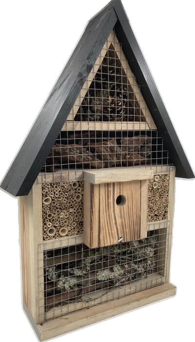 GARDEN SPIRIT Insectenhotel met hommelhotel 10 x 34 x 54 cm bijenhotel