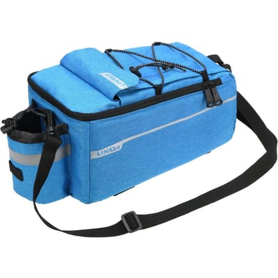 Lixada geïsoleerde kofferbak koeltas fiets bagagedrager bagagetas reflecterende MTB-fiets blauw