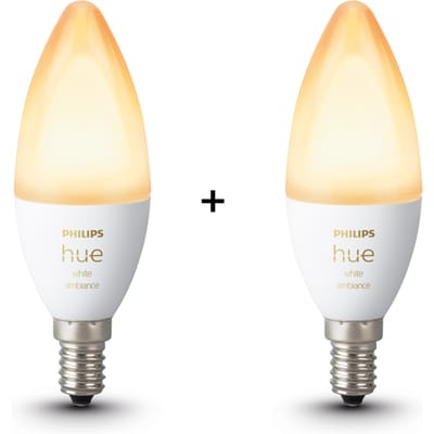 Philips Hue LED-lamp (uitbreiding) 871951435673300 Energielabel: G (A - G) Hue White Amb. Doppelpack 2x470lm E14 5.2 W Warmwit tot koudwit