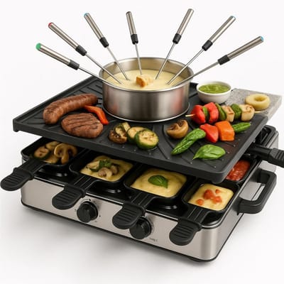 Core® Gourmetstel 8 personen - Gourmetstellen - Gourmet - Zwart - ‎10cm x 10cm x 10cm