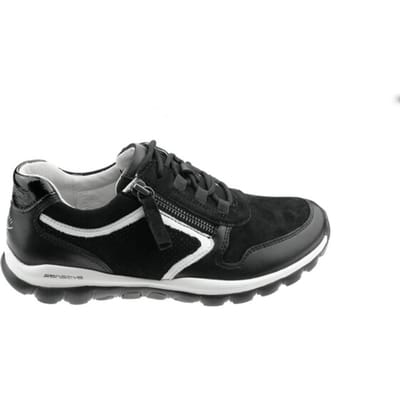 Gabor rollingsoft sensitive 56.964.47 - dames rollende wandelsneaker - Zwart - maat 37 (EU) 4 (UK)