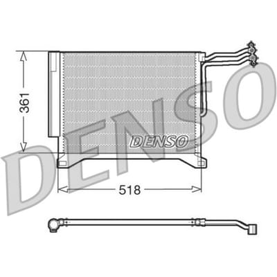 Condensator, airconditioning DENSO DCN05100