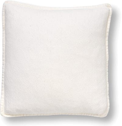 Dutch Decor BOWIE - sierkussen 45x45 cm - gewassen katoen - Snow White - wit - Inclusief binnenkussen - Luxe kussens voor woonkamer & bank