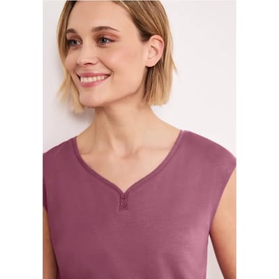 Shirt met knoopdetail