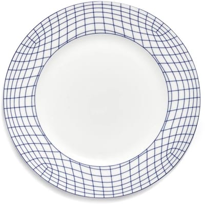 Serax Ann Van Hoey Nido plat bord D24cm blauw /wit