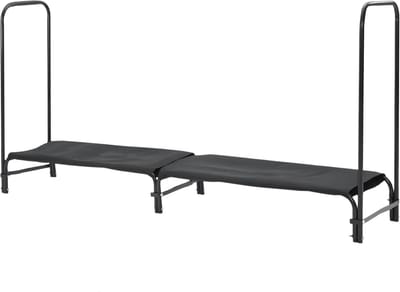 Brandhoutrek 245cm met Cover - Metaal Houtrek