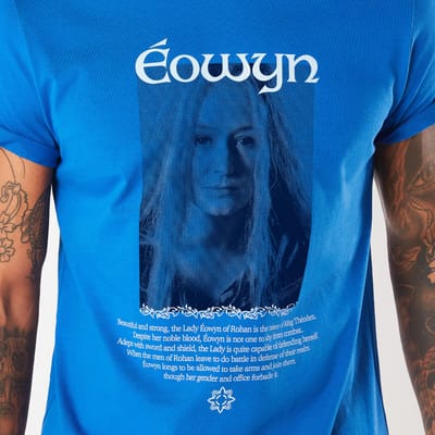 Lord Of The Rings Eowyn The Shieldmaiden Men's T-Shirt - Royal Blauw - S