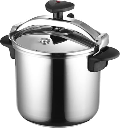 Snelkookpan - Drukkoker - Gezond Koken - Volledige Inductie Compatibel - 12 Liter - Metaal