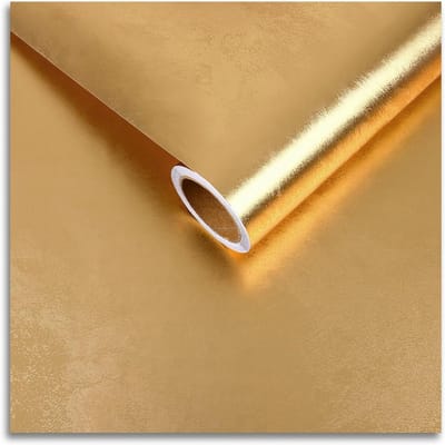 Metalen Behang Zelfklevend Goud 30cm x 200cm - Luxe Wanddecoratie, Makkelijk Aan Te Brengen, Verander Je Interieur
