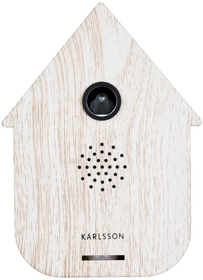 Karlsson Ornament Sound Box Modern Cuckoo - Wit - 12x7.5x11.5cm - Modern - Kunststof
