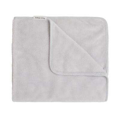 Baby's Only Wiegdeken gemaakt van teddystof - Baby deken Cozy - Dekentje voor jongens en meisjes - 2.0 TOG - 70x95 cm - Dusty Grey - Superzacht en comfortabel