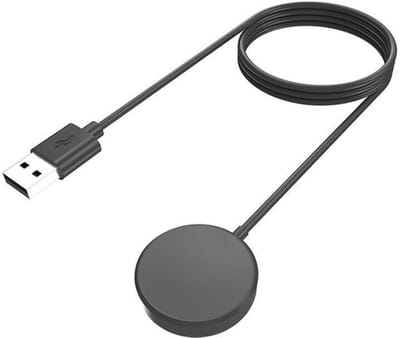 Strap-it USB-A snellader / fast charger - oplader geschikt voor Samsung Galaxy Watch 8 - 40mm / Galaxy Watch 8 - 44mm / Galaxy Watch 8 Classic (zwart)