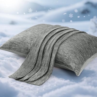 Verkoelende kussenslopen 40 x 80 cm, 2-delige set met Japanse Arc-Chill koelvezels, ademend en superzacht, ideaal voor warme nachten