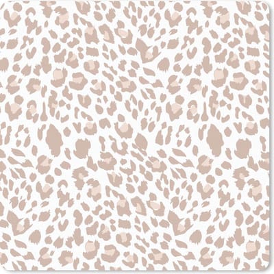 Muismat 20x20 cm - Mousepad Dierenprint - Panter - Pastel - Muismatten